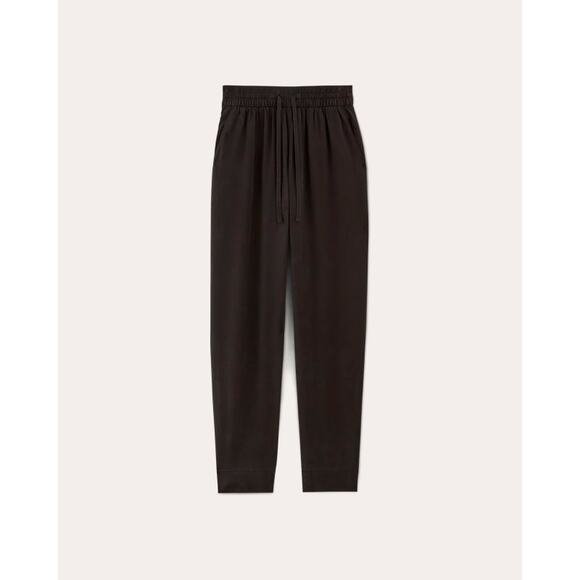 Everlane The Tencel Tapered Drawstring Pants in Butterlite Black XS - Picture 2 of 6